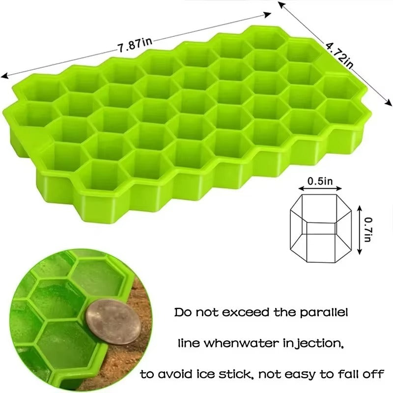 1pcs Honeycomb Lattice Cube Tray silicon