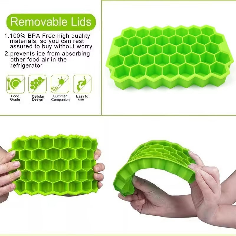 1pcs Honeycomb Lattice Cube Tray silicon